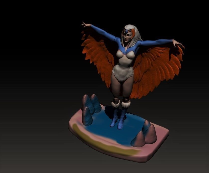 Sorceress he man tipical pose 3D print model_4