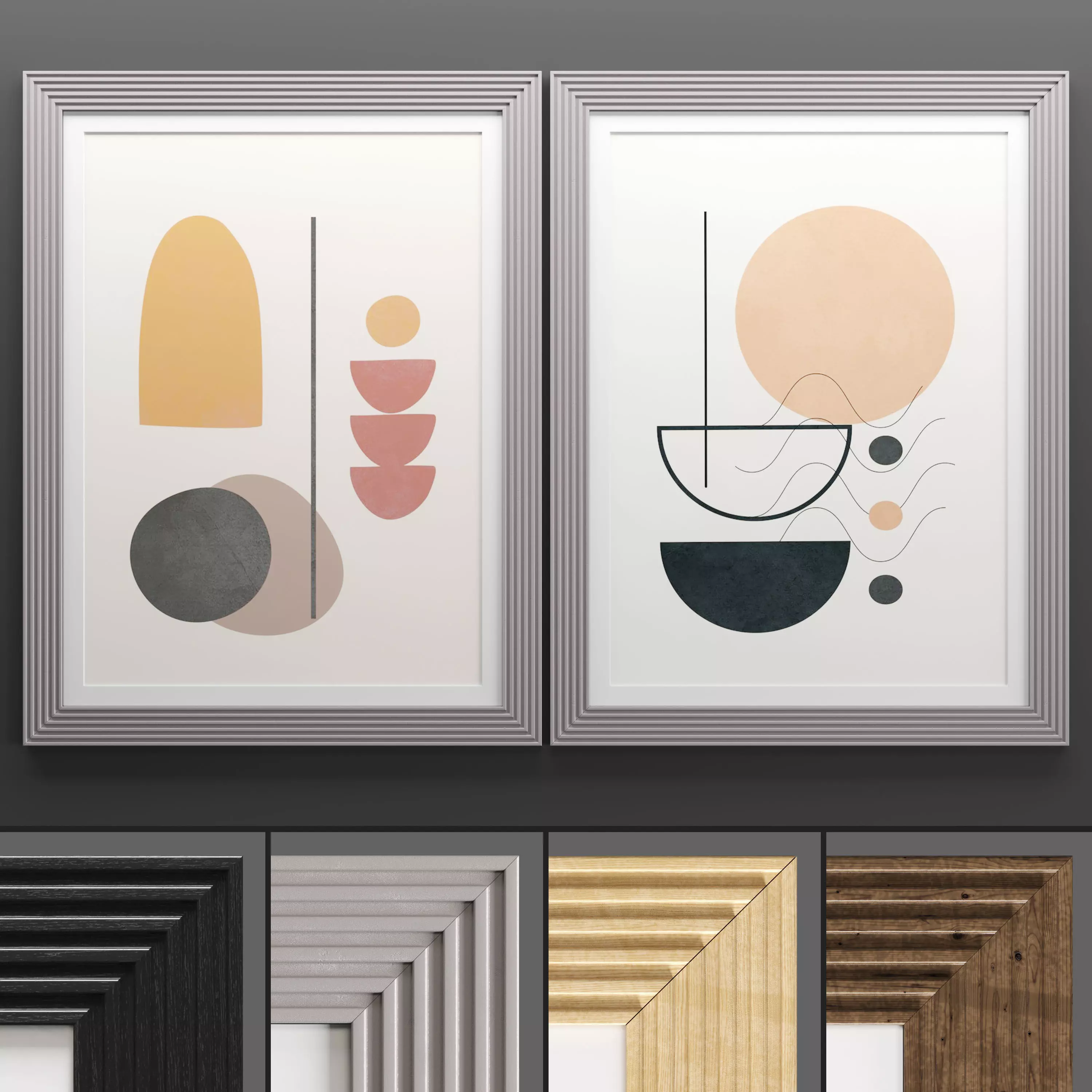 Art Frame 698 Low-poly 3D model_0