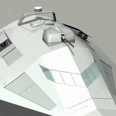 Trimaran Patrol Boat 3D model_1