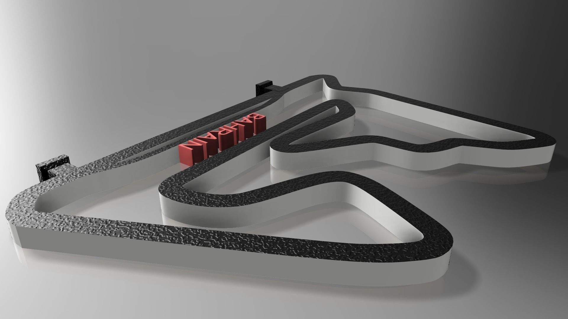 F1 Bahrain Racing Track Decor STL File Autodesk Fusion 360 3D print model_8
