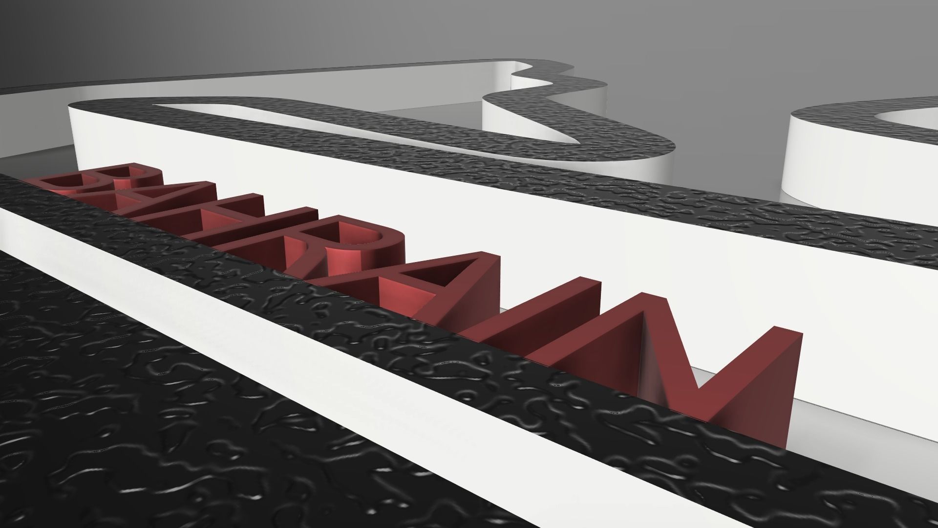 F1 Bahrain Racing Track Decor STL File Autodesk Fusion 360 3D print model_7