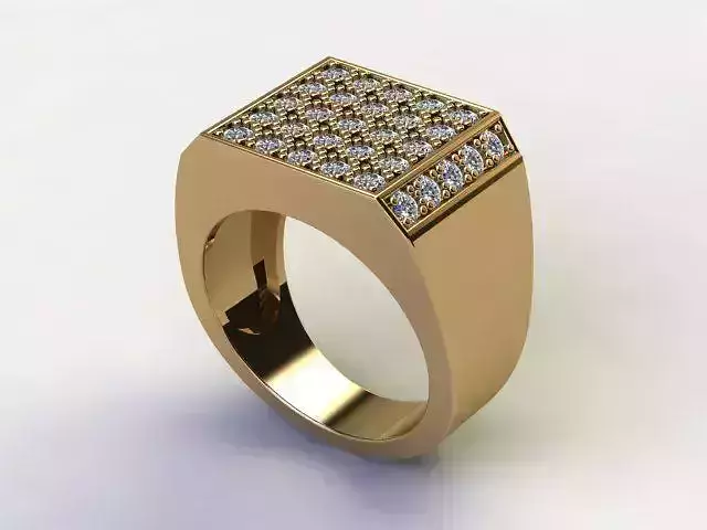10097 gold ring with diamonds
