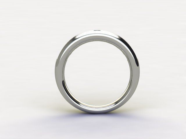 10098 sapphire and diamond wedding ring 3D print model_1