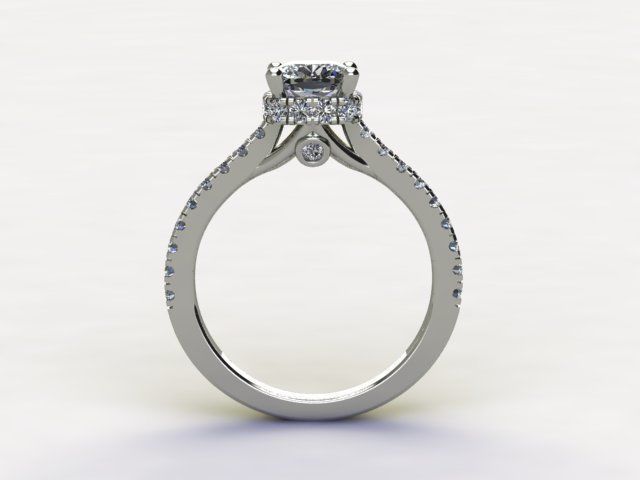 10099 halo diamond engagement ring 3D print model_1