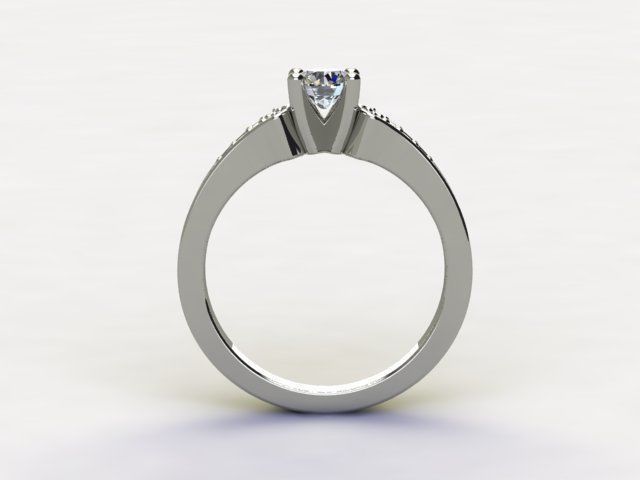 10101 diamond engagement ring 3D print model_1