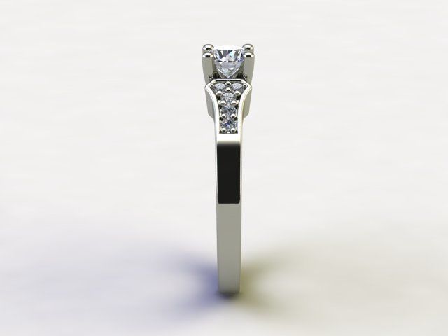 10101 diamond engagement ring 3D print model_2