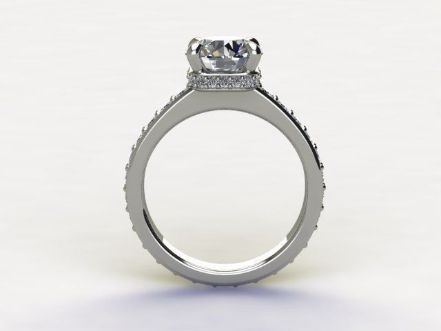 10104 halo diamond engagement ring 3D print model_1