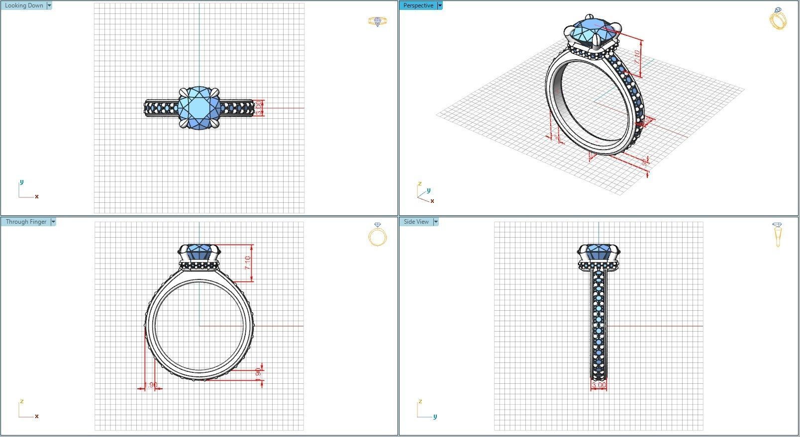10104 halo diamond engagement ring 3D print model_5