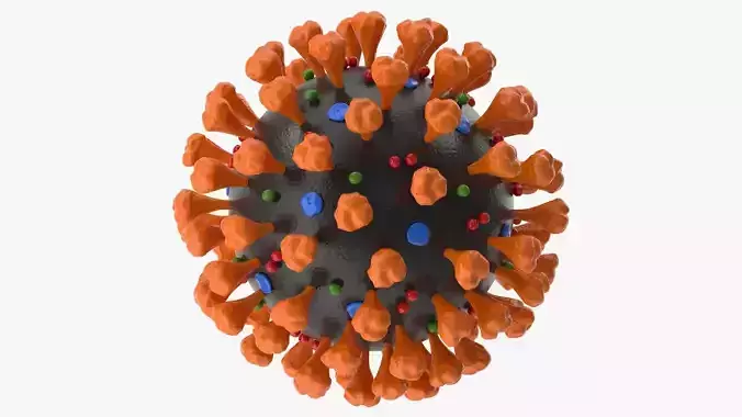Coronavirus v2 Low-poly 3D model