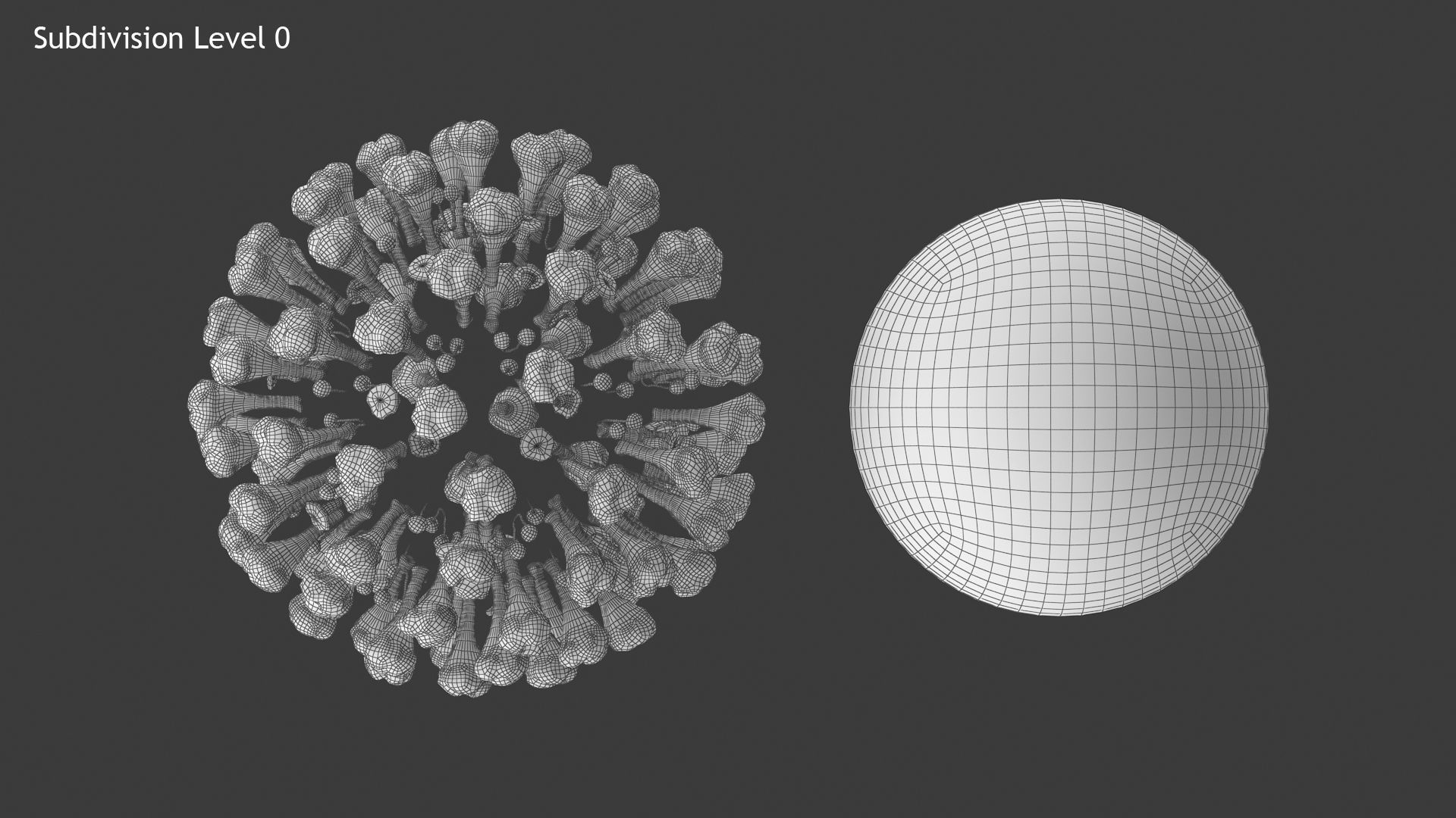 Coronavirus v2 Low-poly 3D model_11