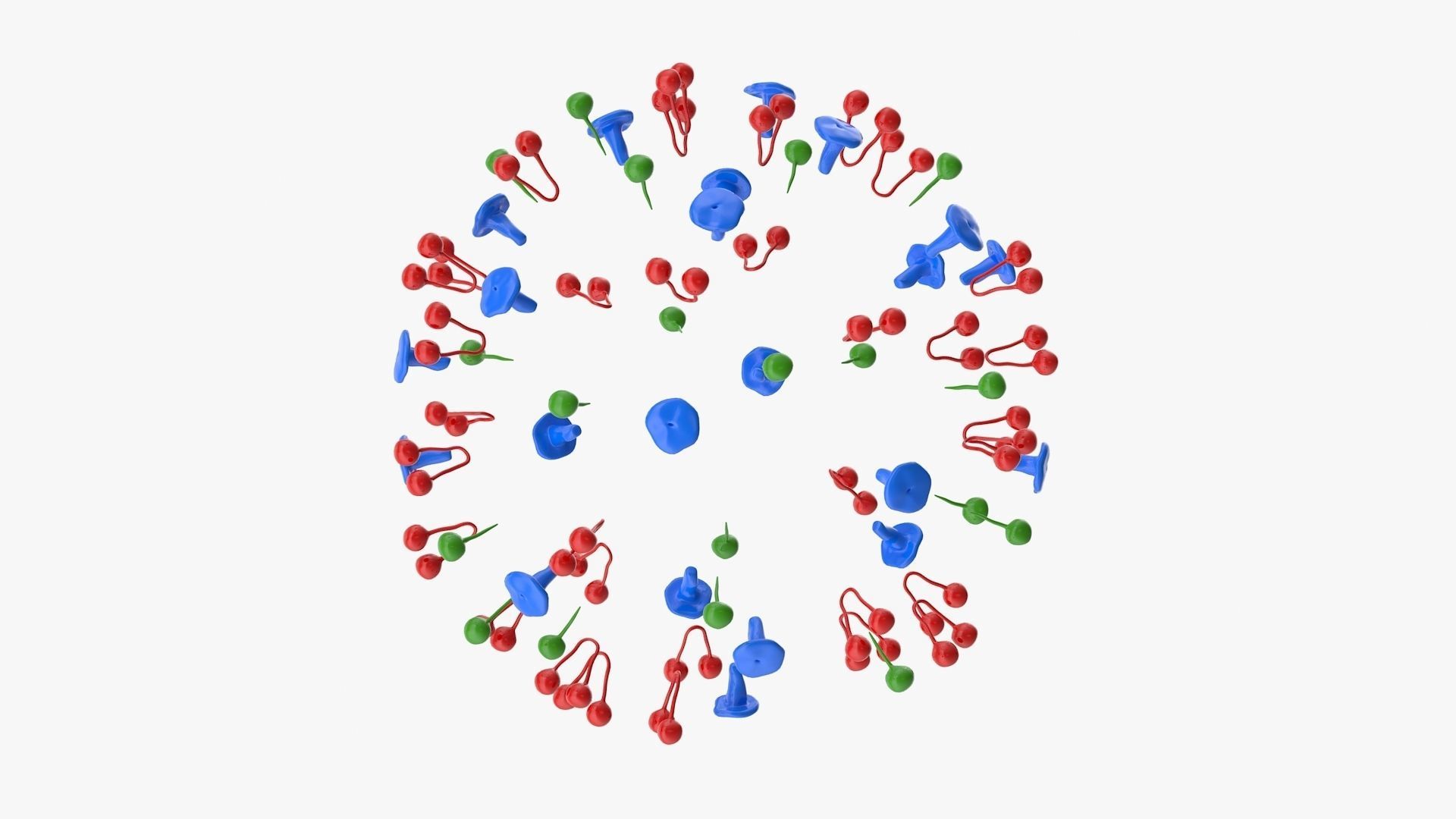 Coronavirus v2 Low-poly 3D model_6