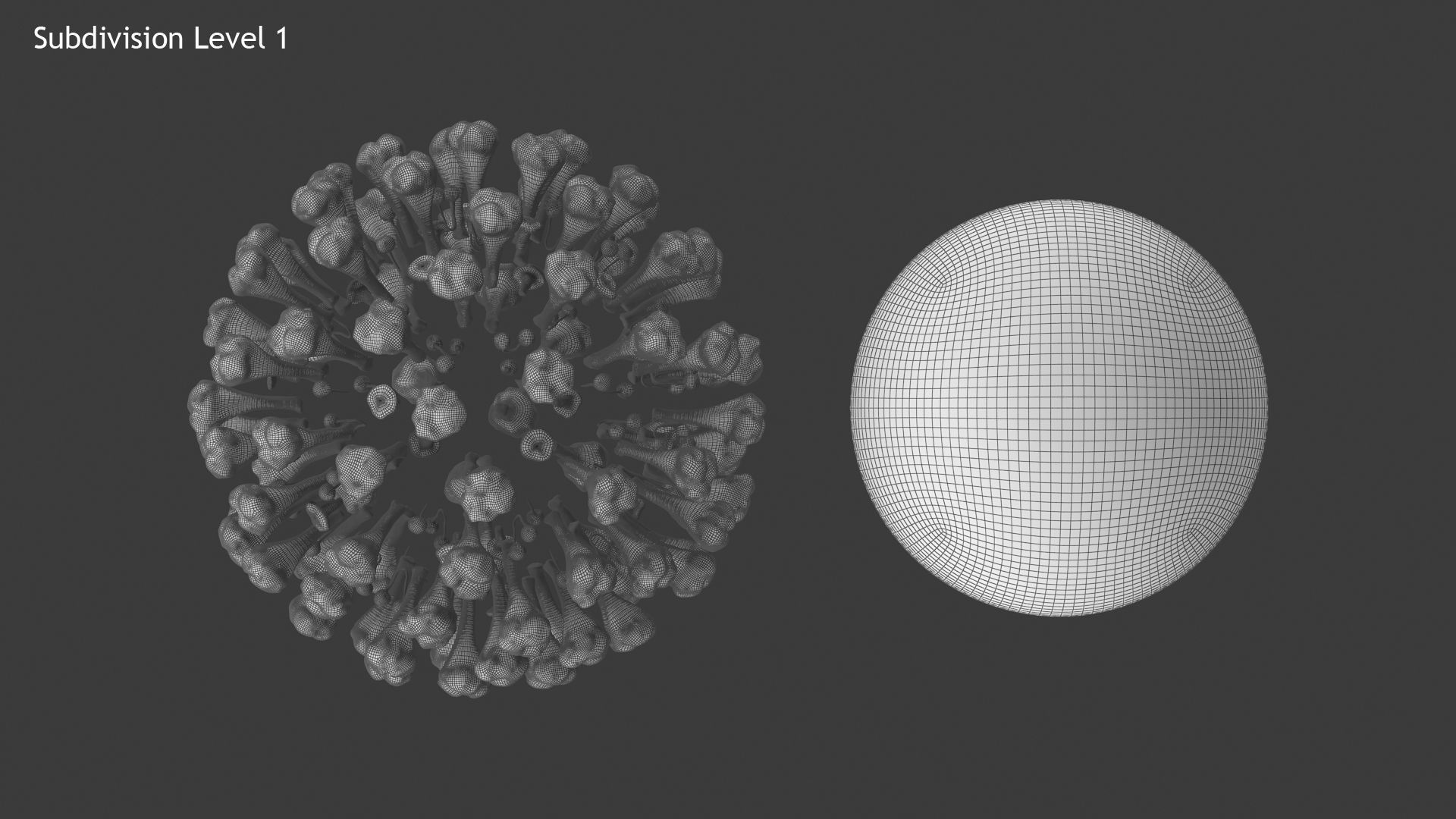 Coronavirus v2 Low-poly 3D model_12