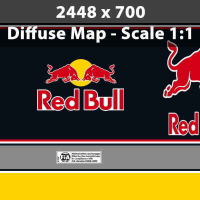 Helmet F1 2009 Sebastien Buemi and Sebastien Bourdais 3D model_15