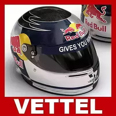 Helmet F1 2009 Sebastian Vettel 3D model