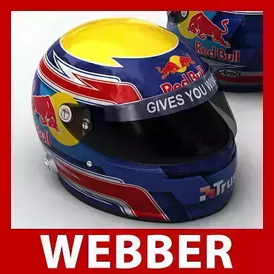 Helmet F1 2009 Mark Webber