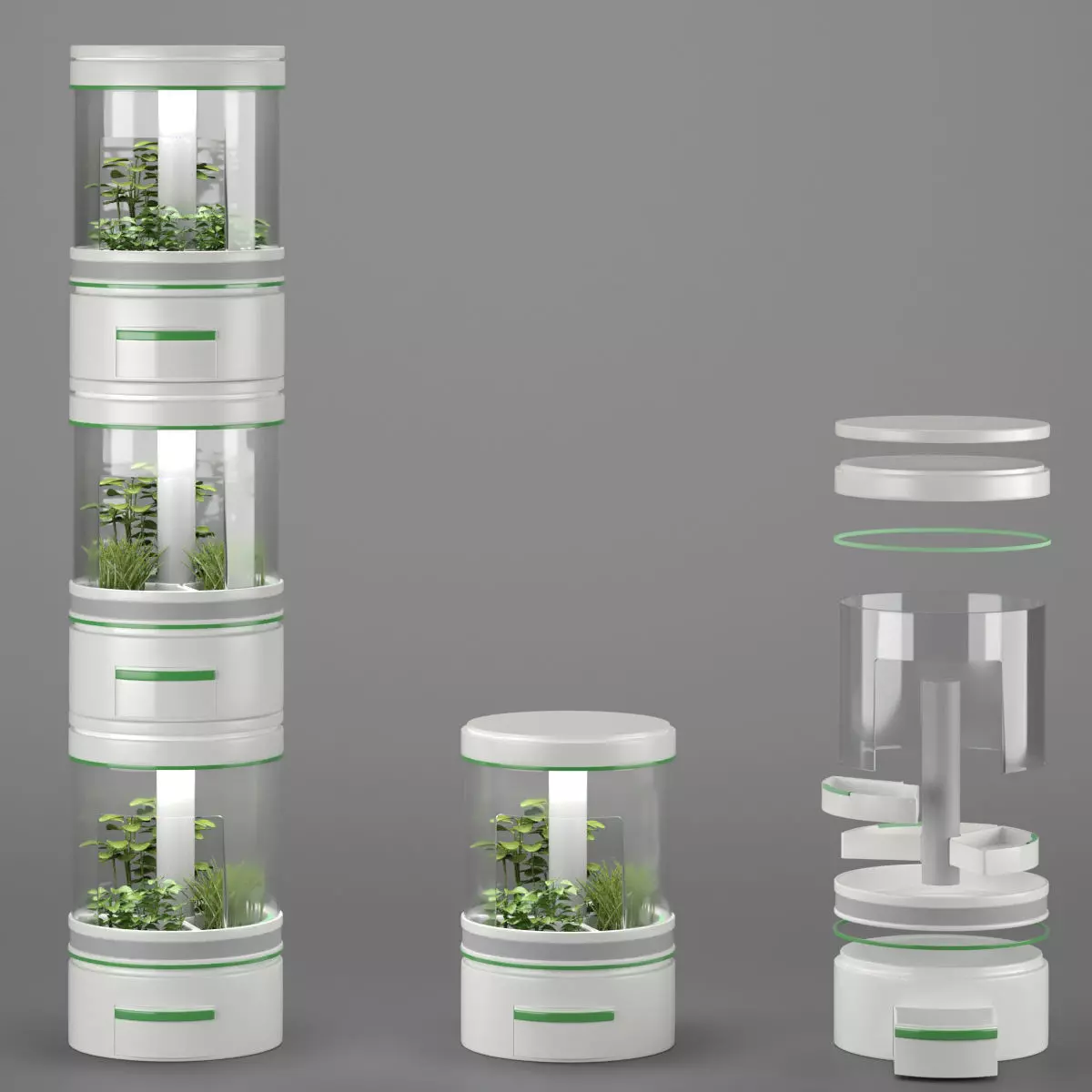 Sci-Fi Lab Hydroponic 3D 3D model