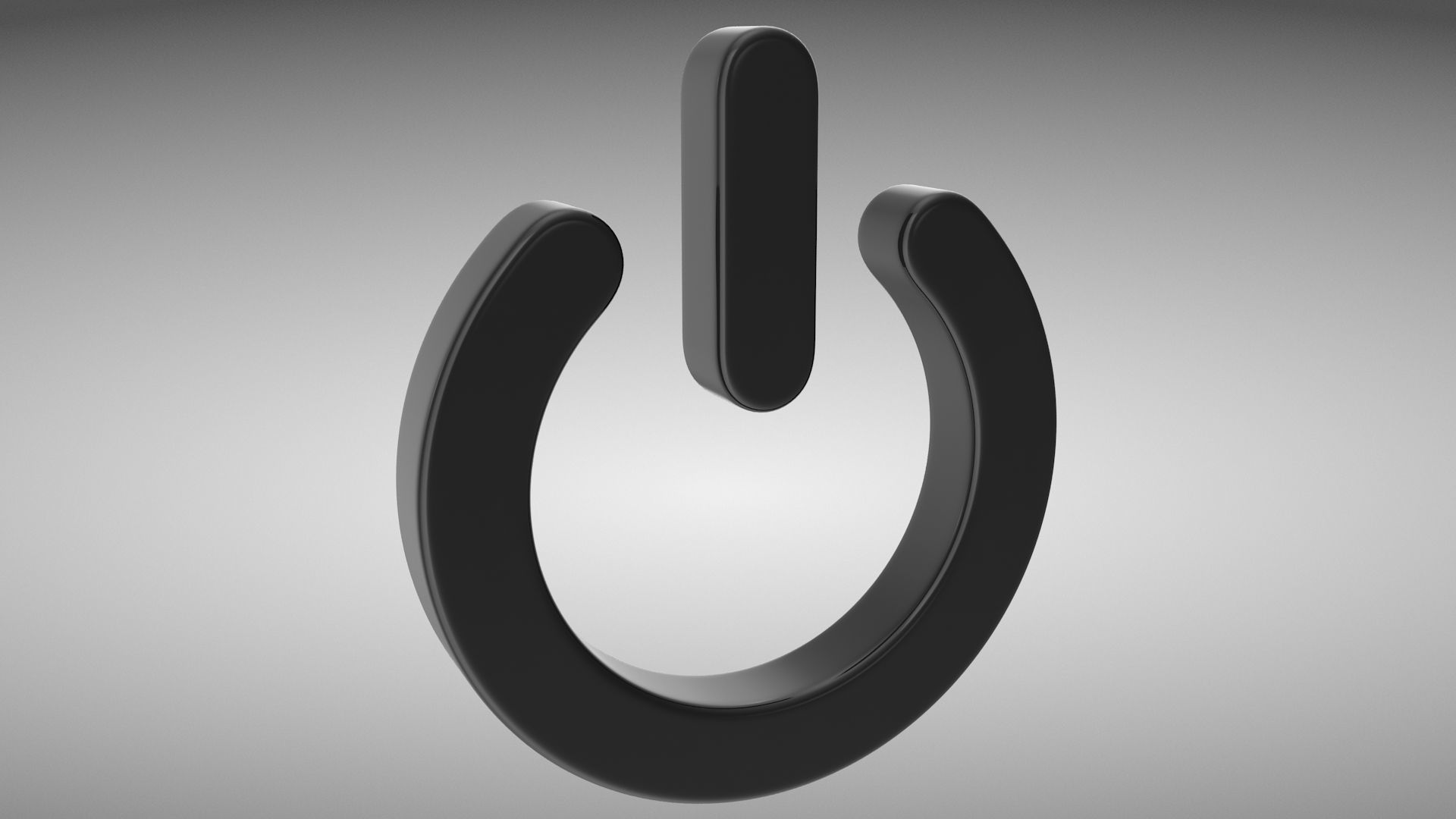 Power Icon Low-poly 3D model_2