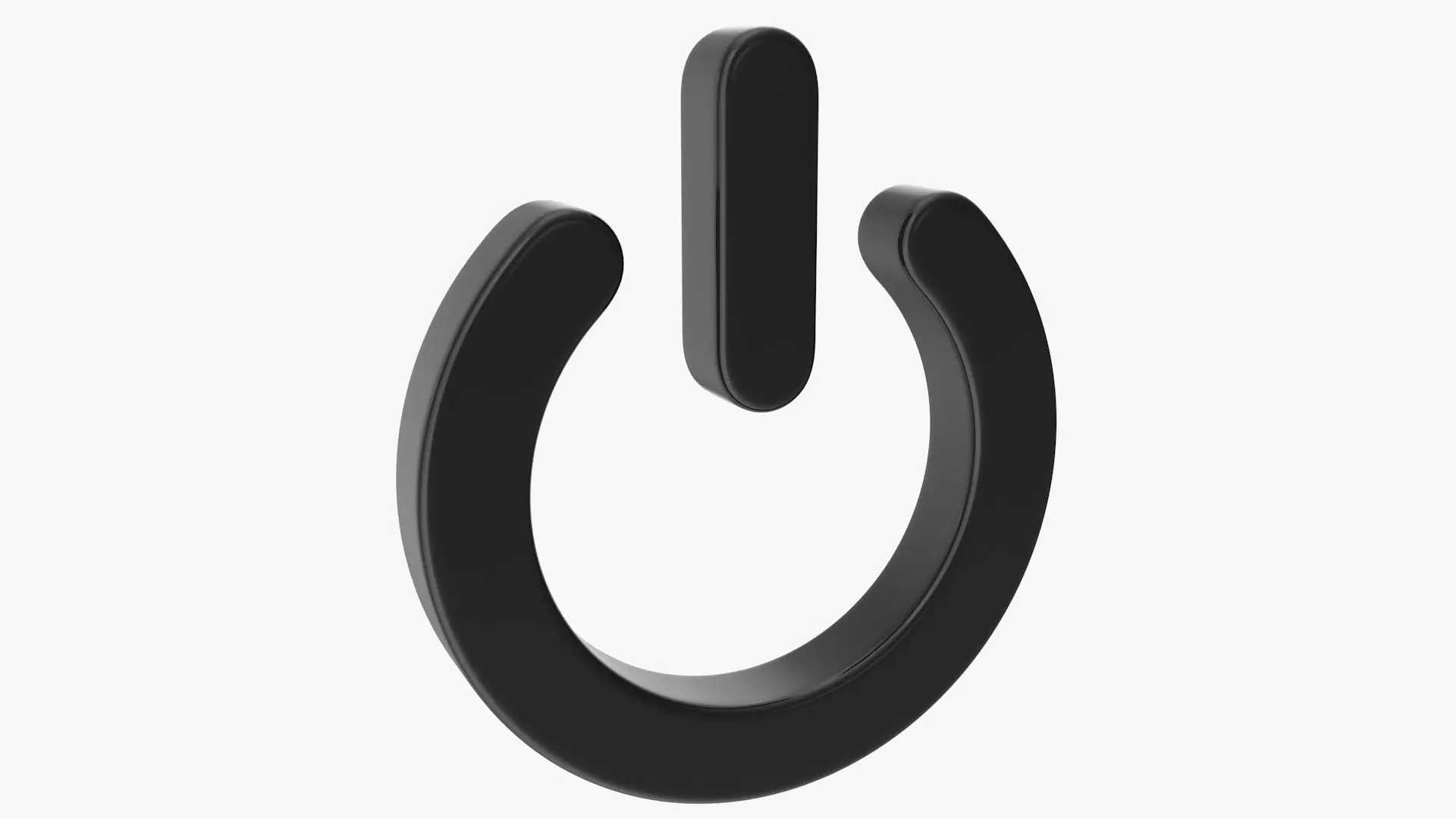 Power Icon Low-poly 3D model_0