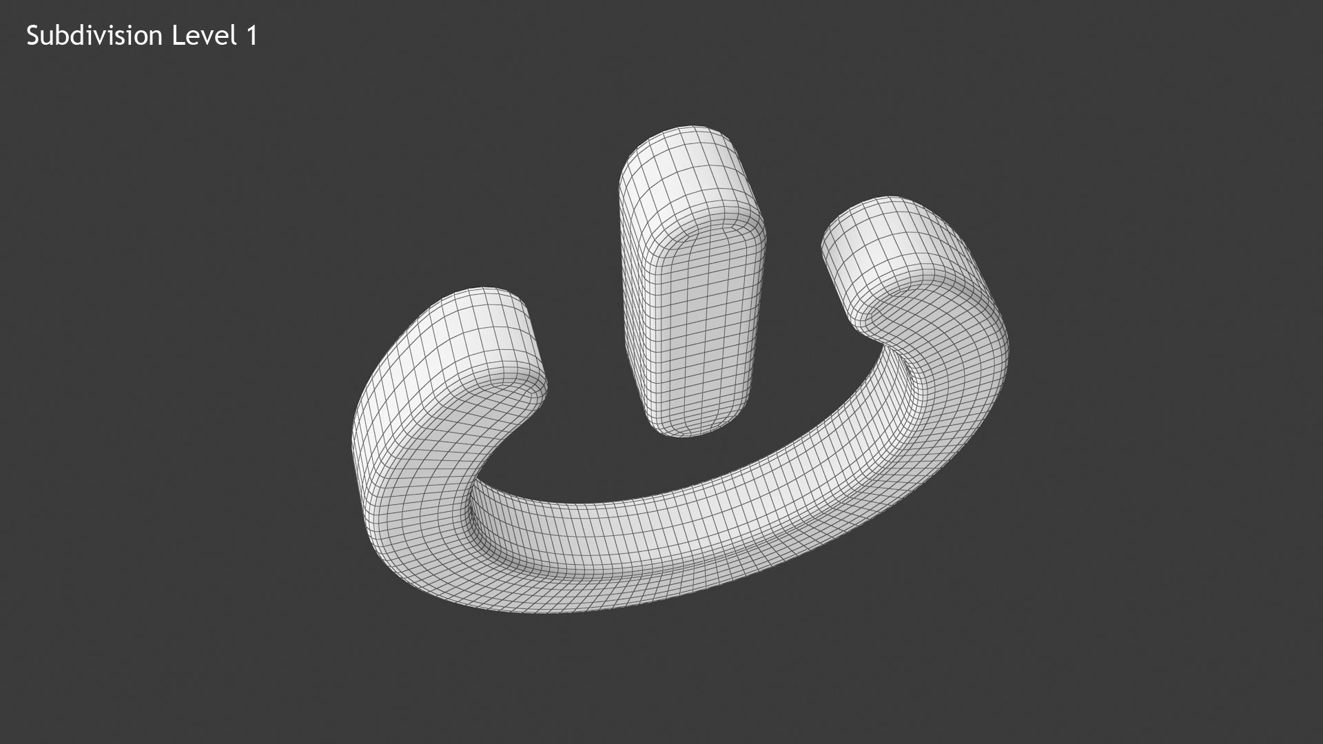 Power Icon Low-poly 3D model_12