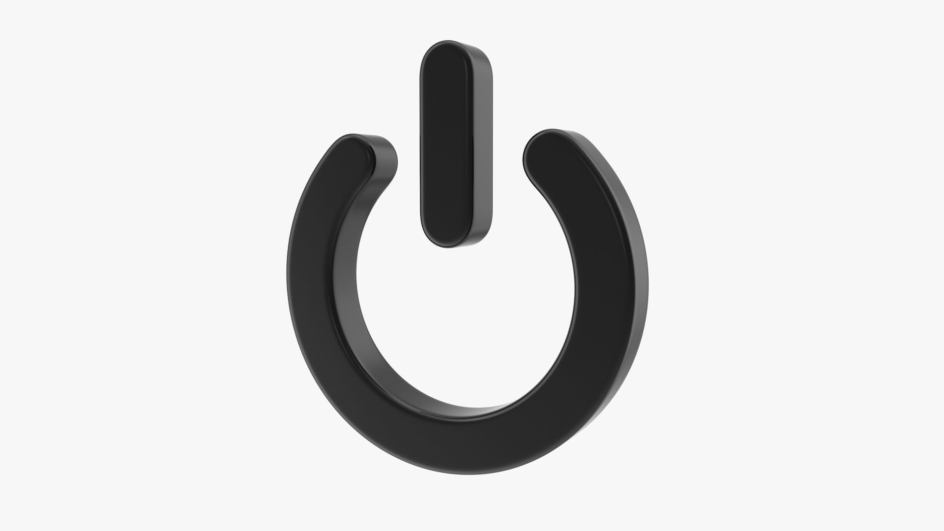 Power Icon Low-poly 3D model_3