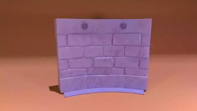 Curved Modular Wall B 3D print model
