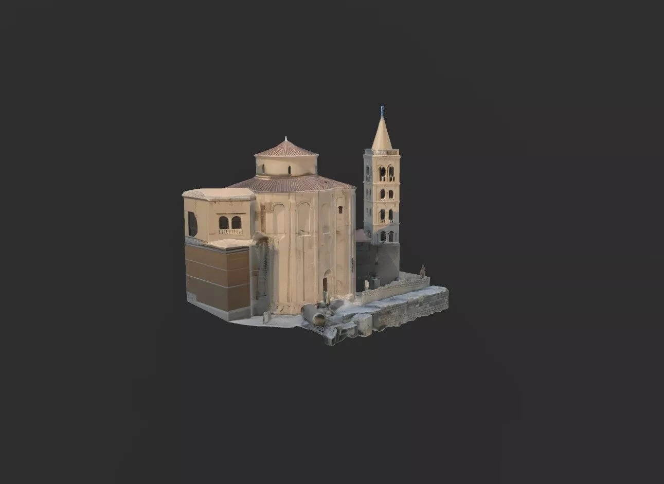 Zadar Sveti Donat Saint donat Church 3D model