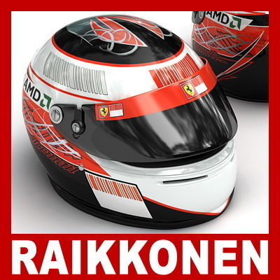 F1 2009 Helmets 3D model_3
