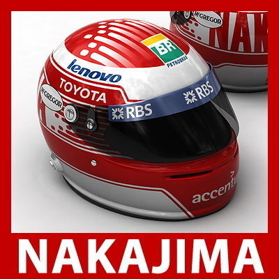 F1 2009 Helmets 3D model_11