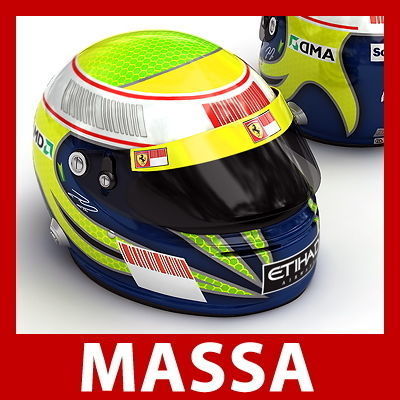 F1 2009 Helmets 3D model_9