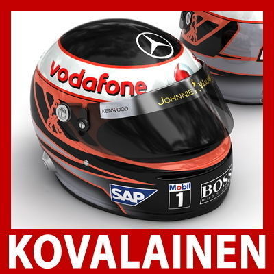F1 2009 Helmets 3D model_7
