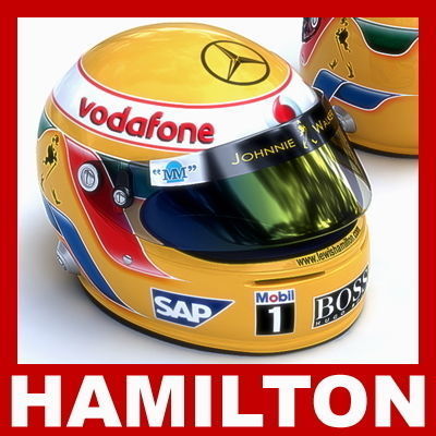F1 2009 Helmets 3D model_10