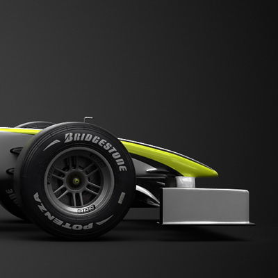 F1 2009 Brawn GP BGP 001 3D model_9