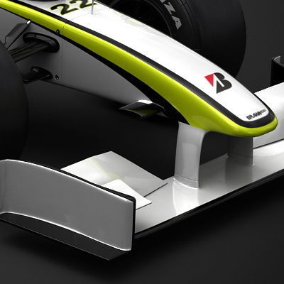 F1 2009 Brawn GP BGP 001 3D model_6