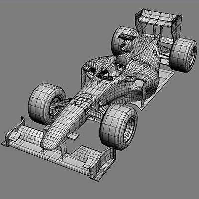 F1 2009 Brawn GP BGP 001 3D model_21