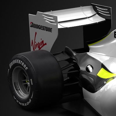 F1 2009 Brawn GP BGP 001 3D model_2