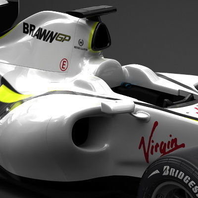 F1 2009 Brawn GP BGP 001 3D model_3