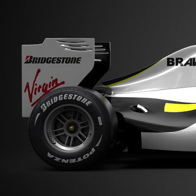 F1 2009 Brawn GP BGP 001 3D model_7