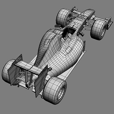 F1 2009 Brawn GP BGP 001 3D model_22