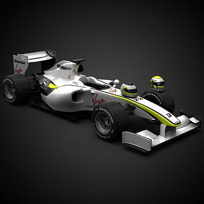 F1 2009 Brawn GP BGP 001 3D model_1
