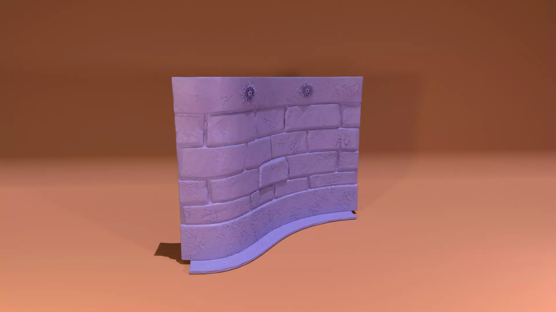 Curved Modular Wall C 3D print model_0