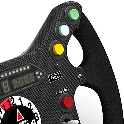 F1 Ferrari Steering Wheel 3D model_4