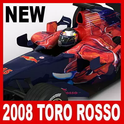 F1 2008 Scuderia Toro Rosso STR3 3D model_0