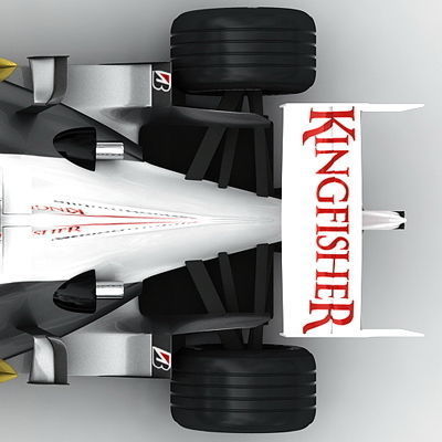 F1 2008 Force India VJM01 3D model_10