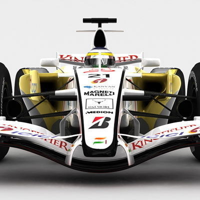 F1 2008 Force India VJM01 3D model_7