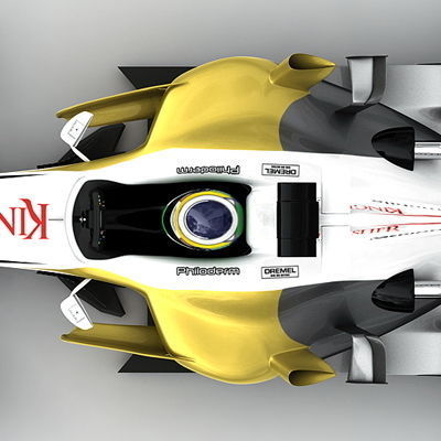 F1 2008 Force India VJM01 3D model_9