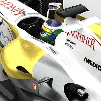 F1 2008 Force India VJM01 3D model_11