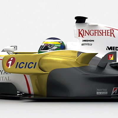 F1 2008 Force India VJM01 3D model_5