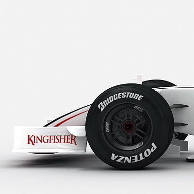 F1 2008 Force India VJM01 3D model_4
