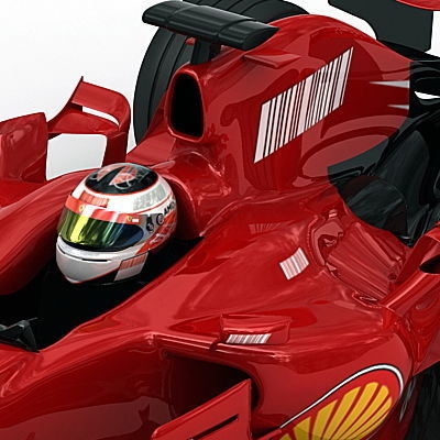 F1 2008 Ferrari F2008 3D model_2