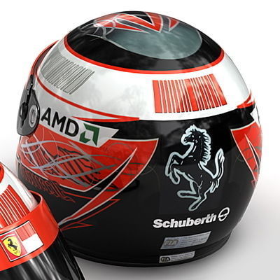 F1 2008 Ferrari F2008 3D model_16